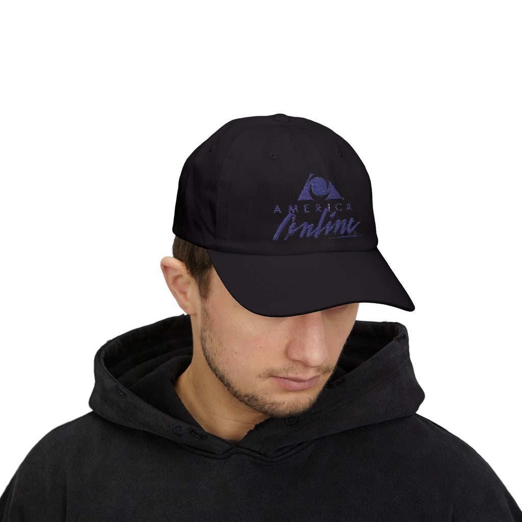America Online (AOL) Embroidered Dad Cap Hat