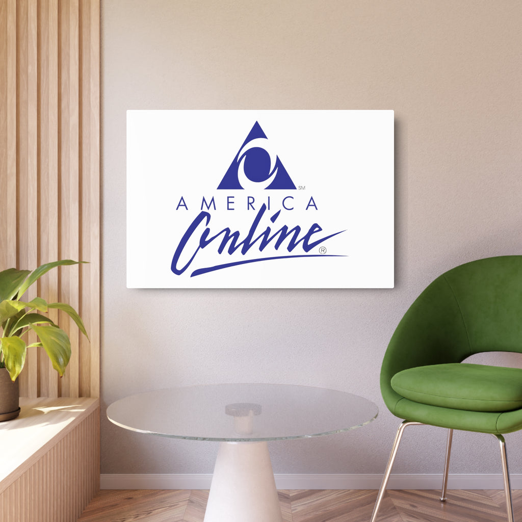 America Online (AOL) Metal Sign