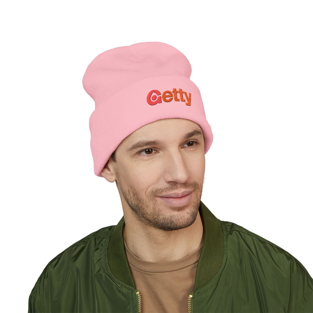 Getty Oil Cuffed Beanie