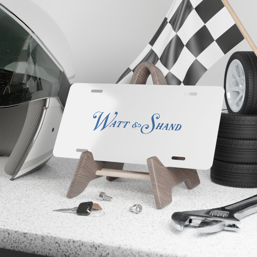 Watt & Shand Vanity License Plate