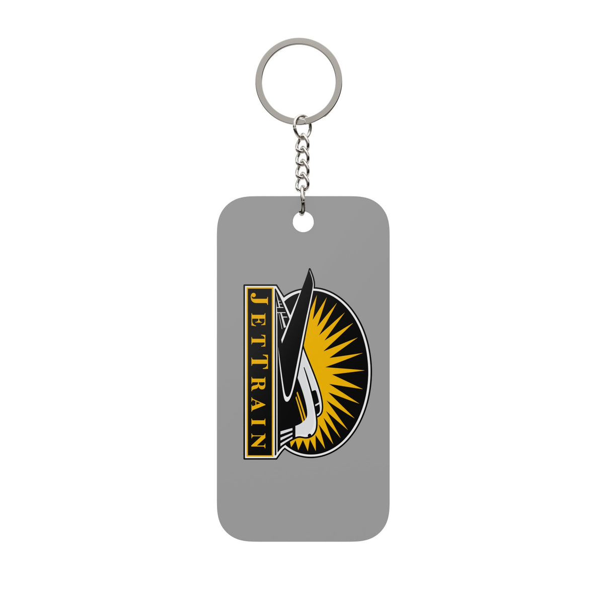 Bombardier JetTrain Double-Sided Keychain Charm