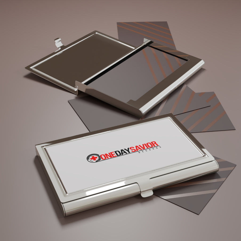 One Day Savior Recordings Metal Business Card Holder