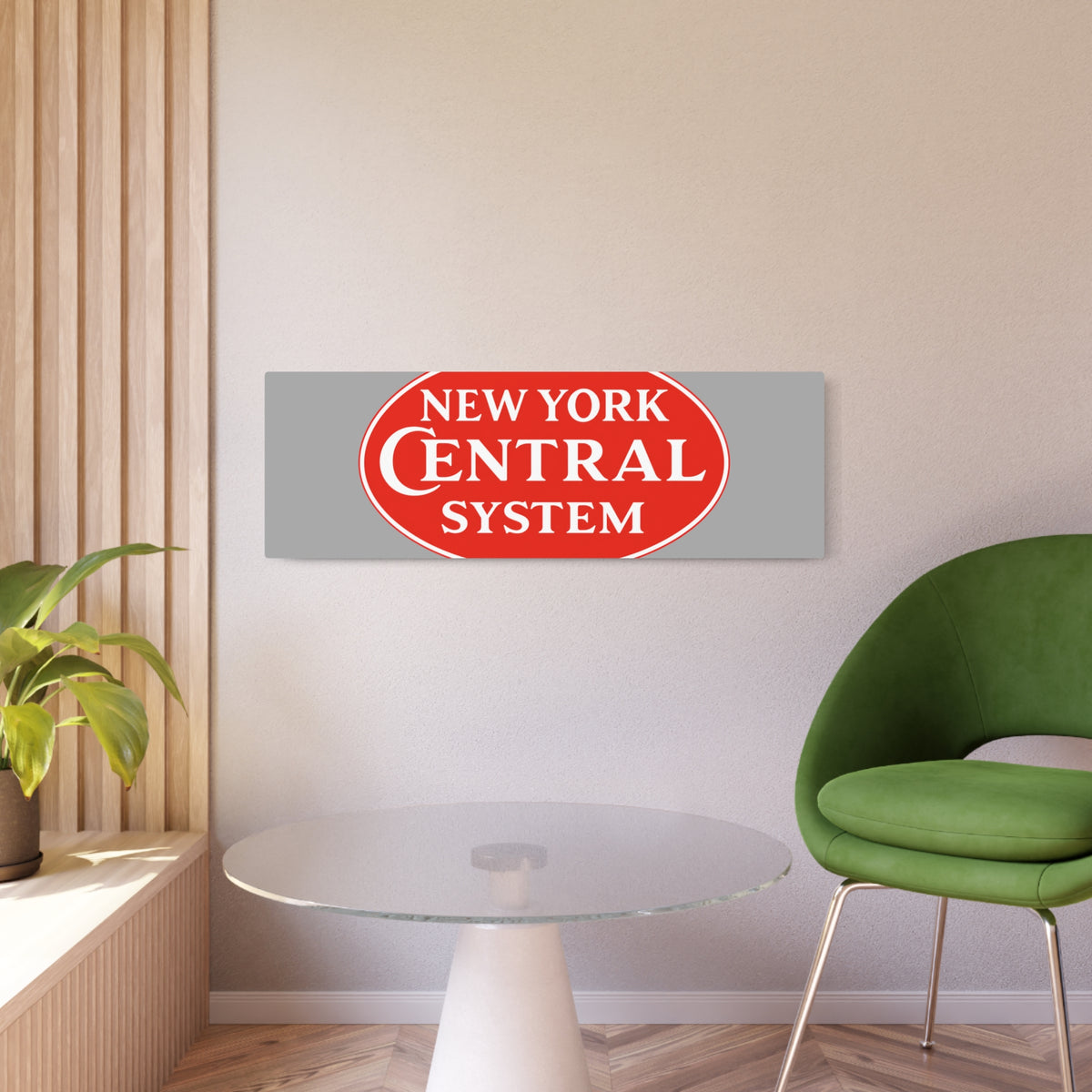 New York Central Railroad Metal Sign