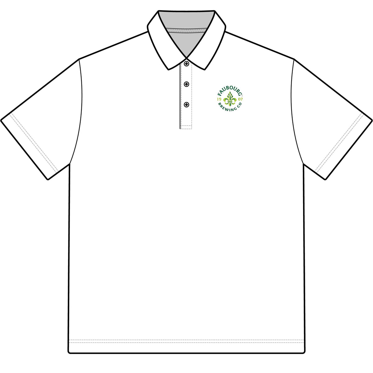 Faubourg Brewing Cotton Polo Shirt