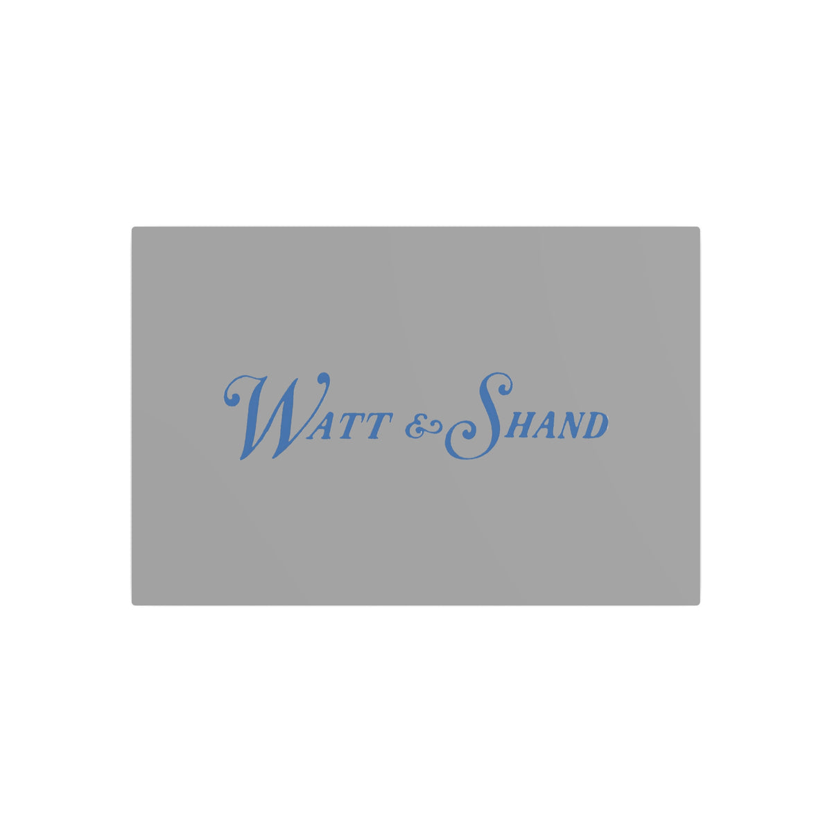 Watt & Shand Metal Sign