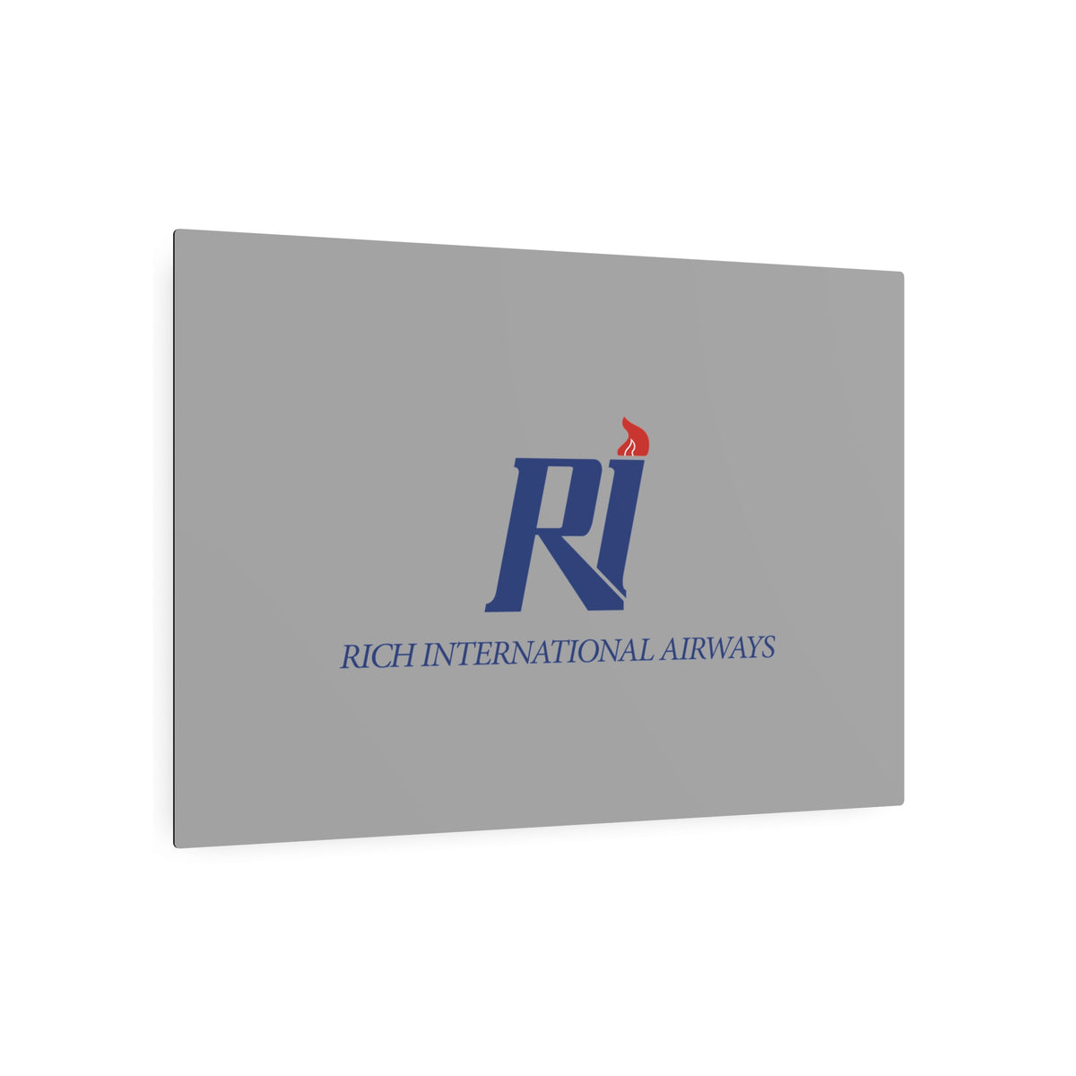 Rich International Airways Metal Sign