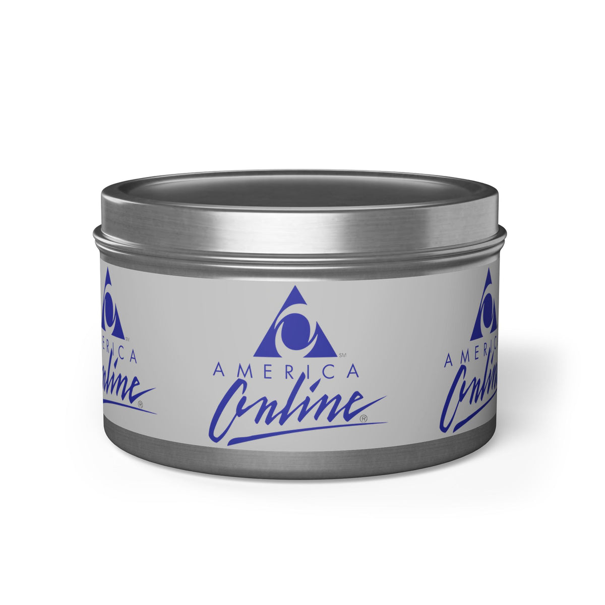America Online (AOL) Tin Candle