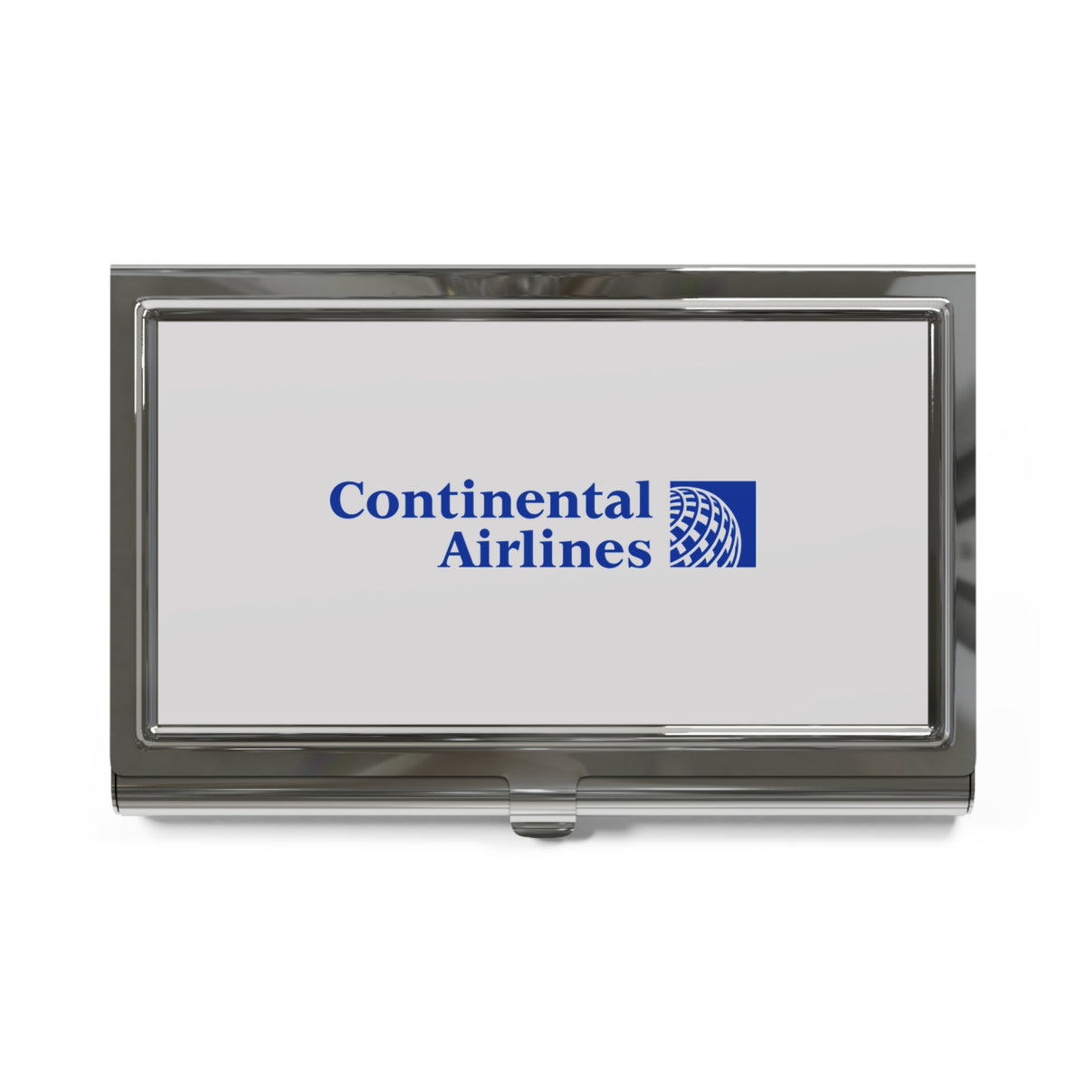 Continental Airlines Metal Business Card Holder