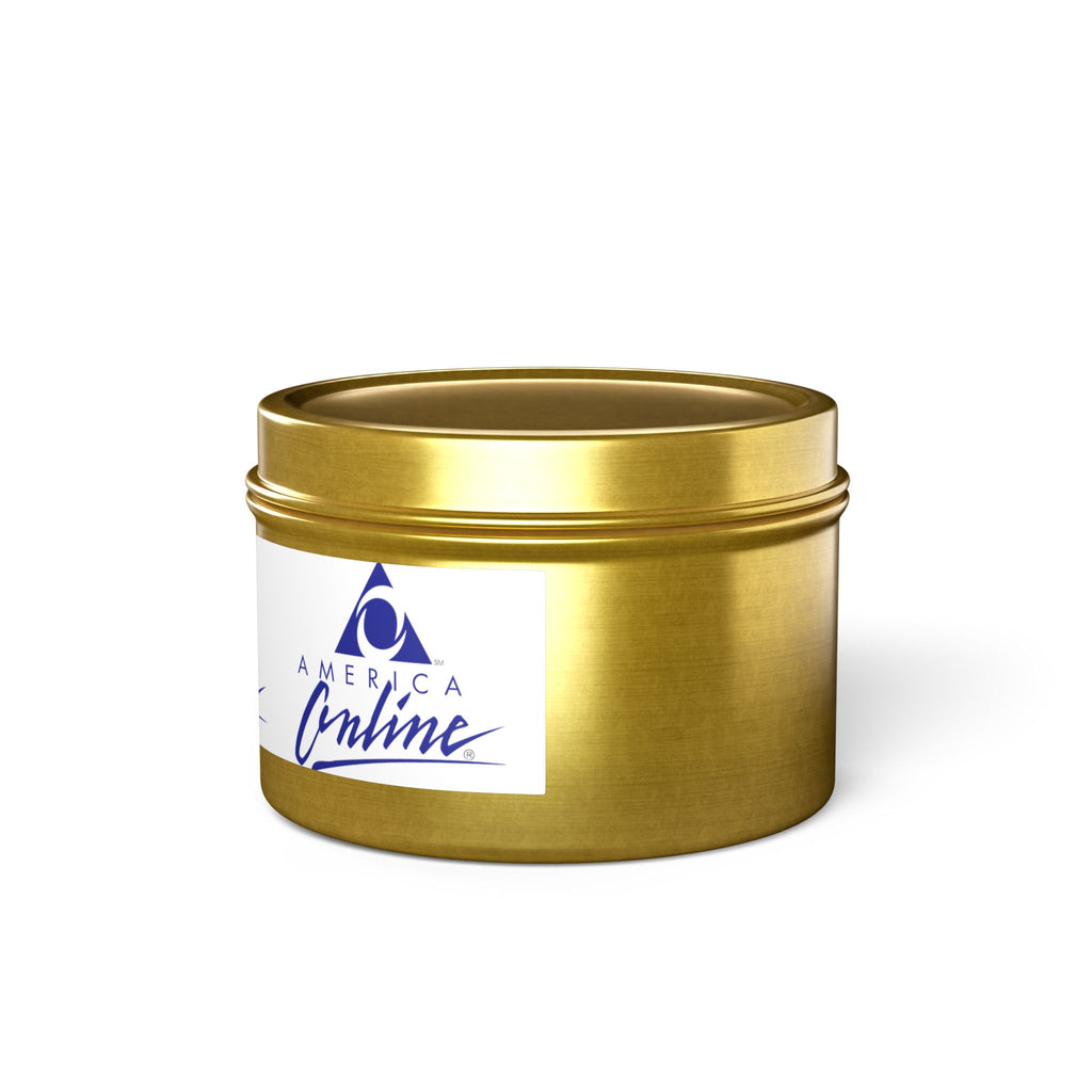 America Online (AOL) Tin Candle
