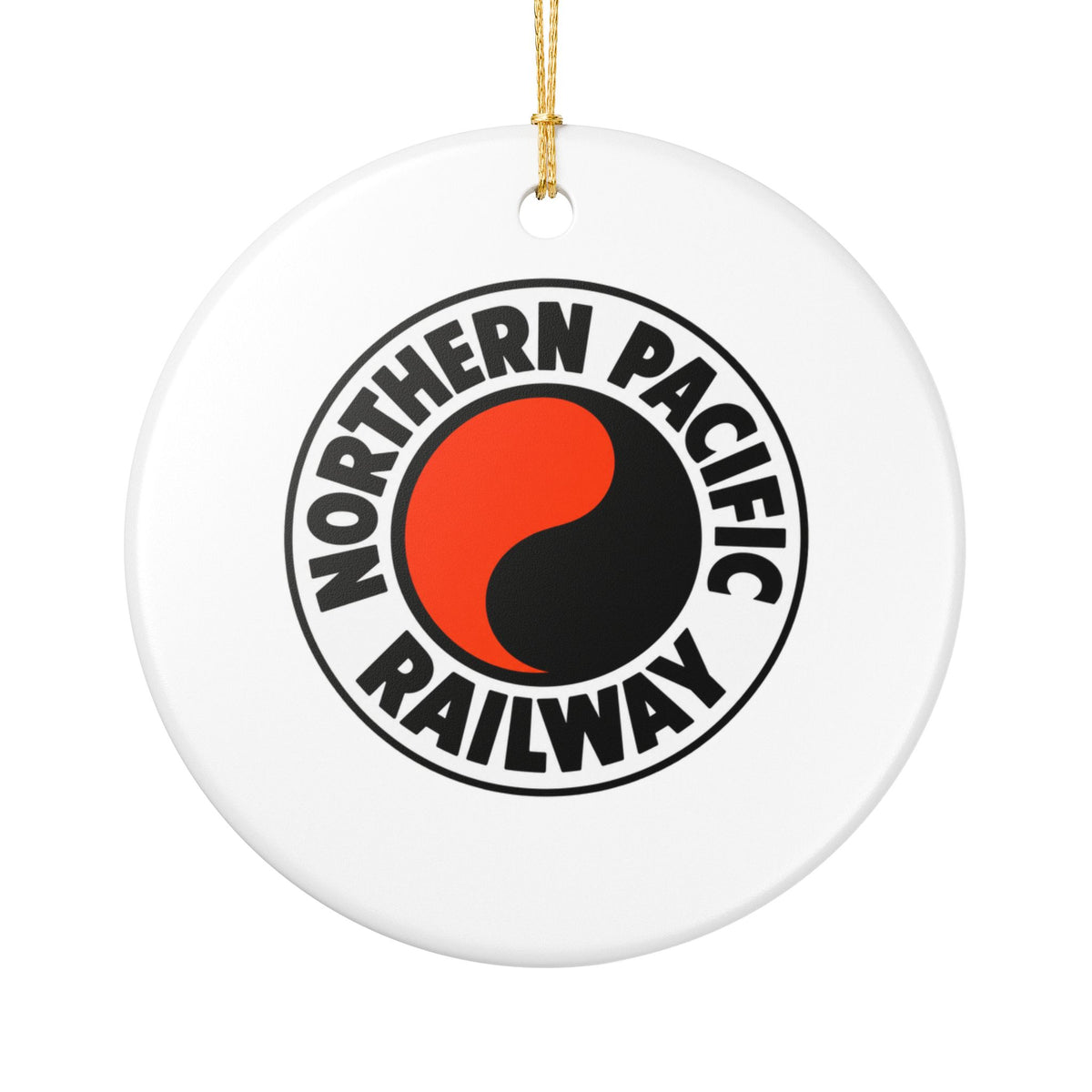 Northern Pacific Railway Ceramic Ornament