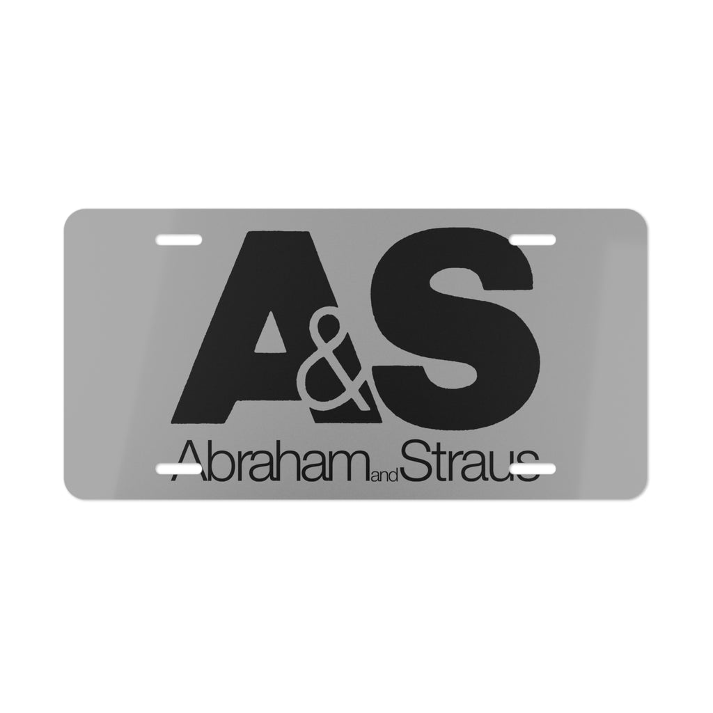 Abraham & Straus Vanity License Plate