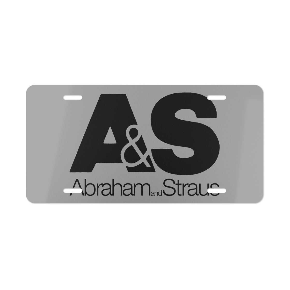 Abraham & Straus Vanity License Plate