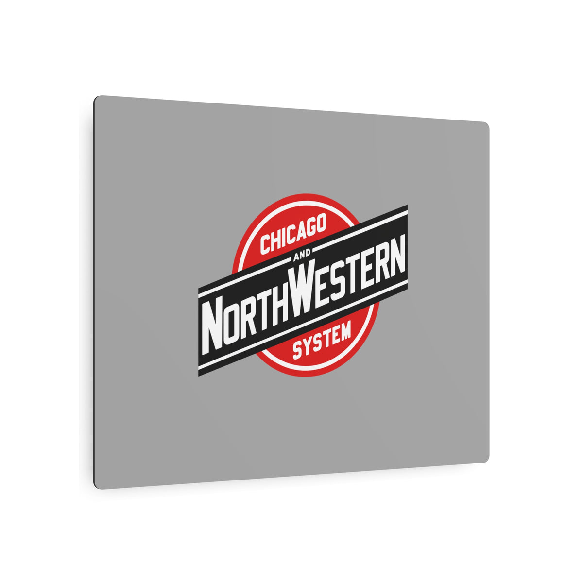 Chicago and North Western Railway Metal Sign