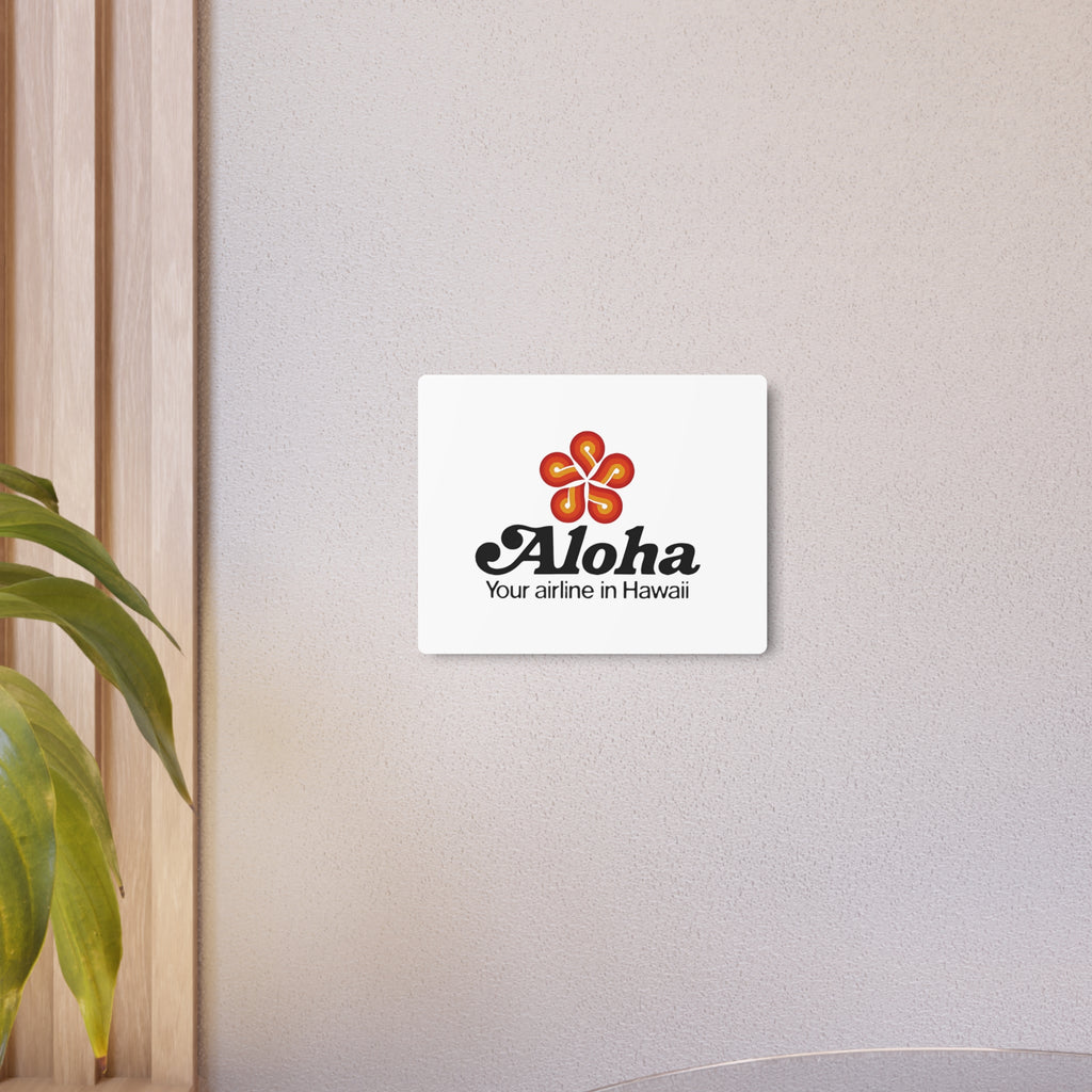 Aloha Airlines Metal Sign