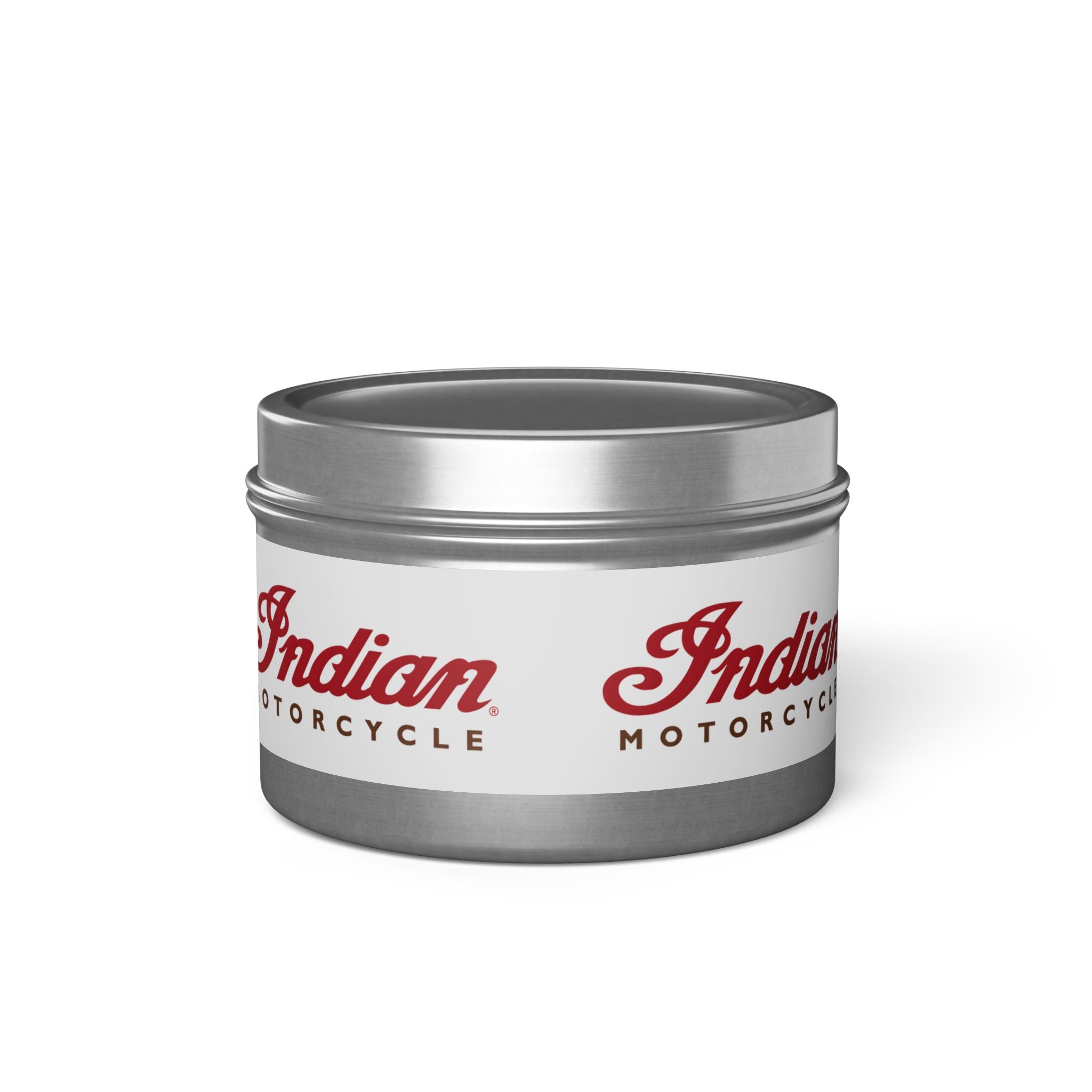Indian Motorcycle Tin Candle
