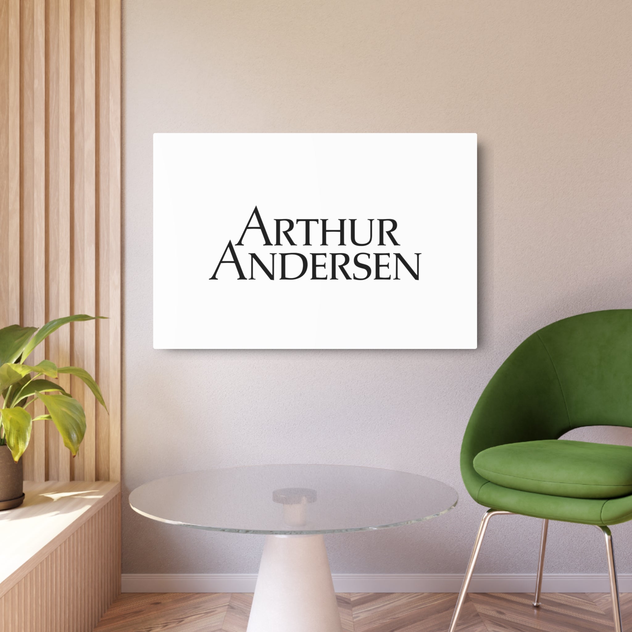 Arthur Andersen Metal Sign