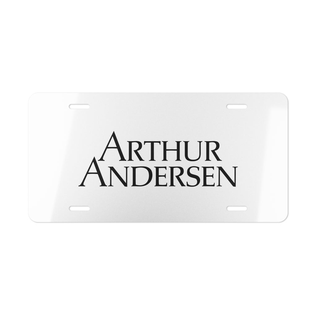 Arthur Andersen Vanity License Plate