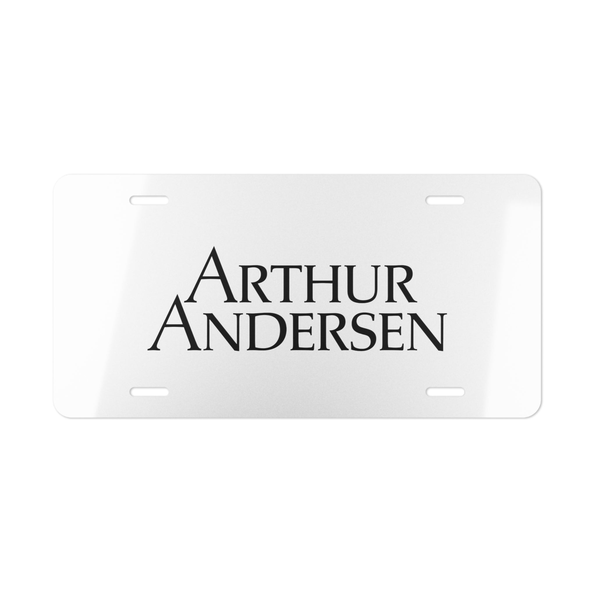 Arthur Andersen Vanity License Plate