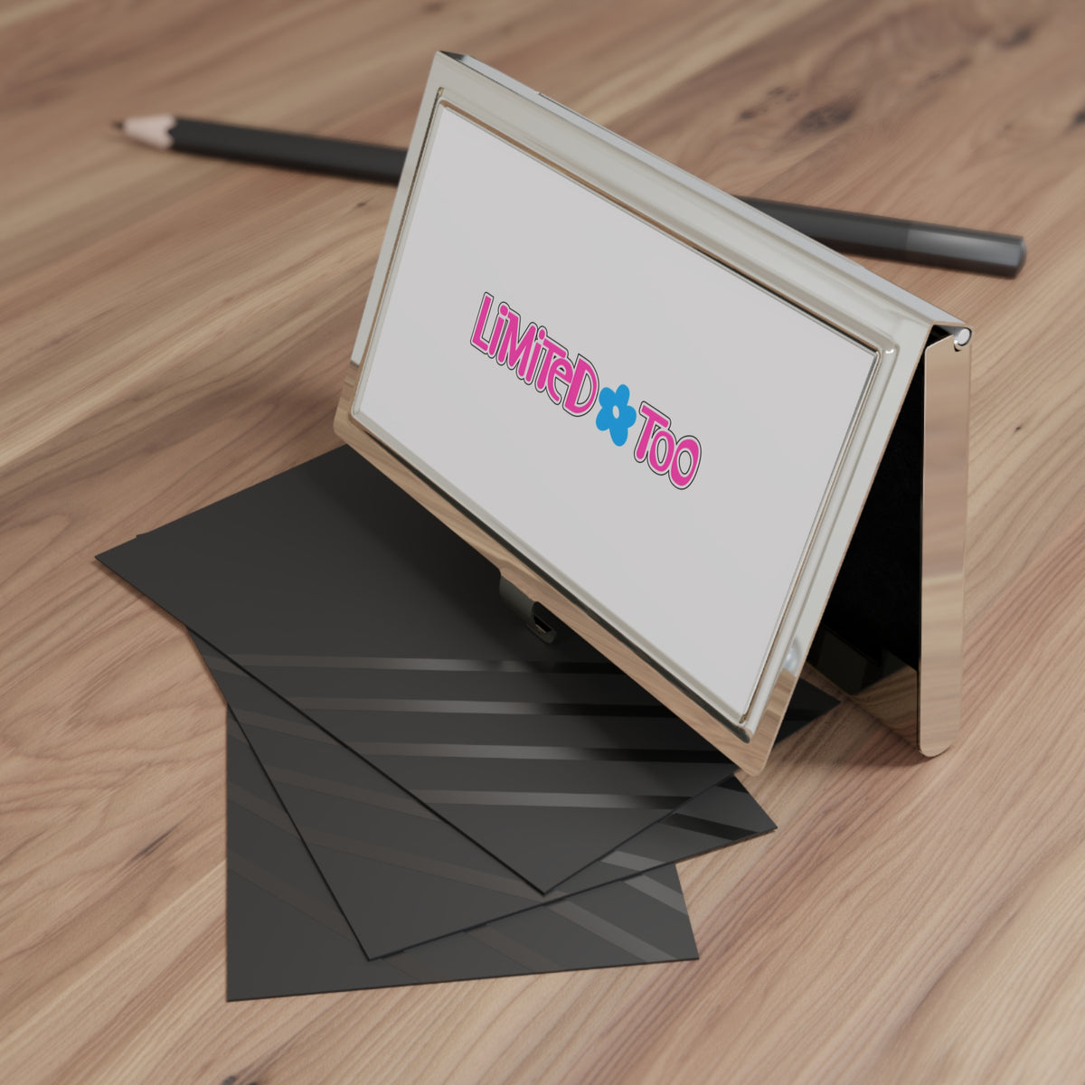 Limited Too Metal Business Card Holder