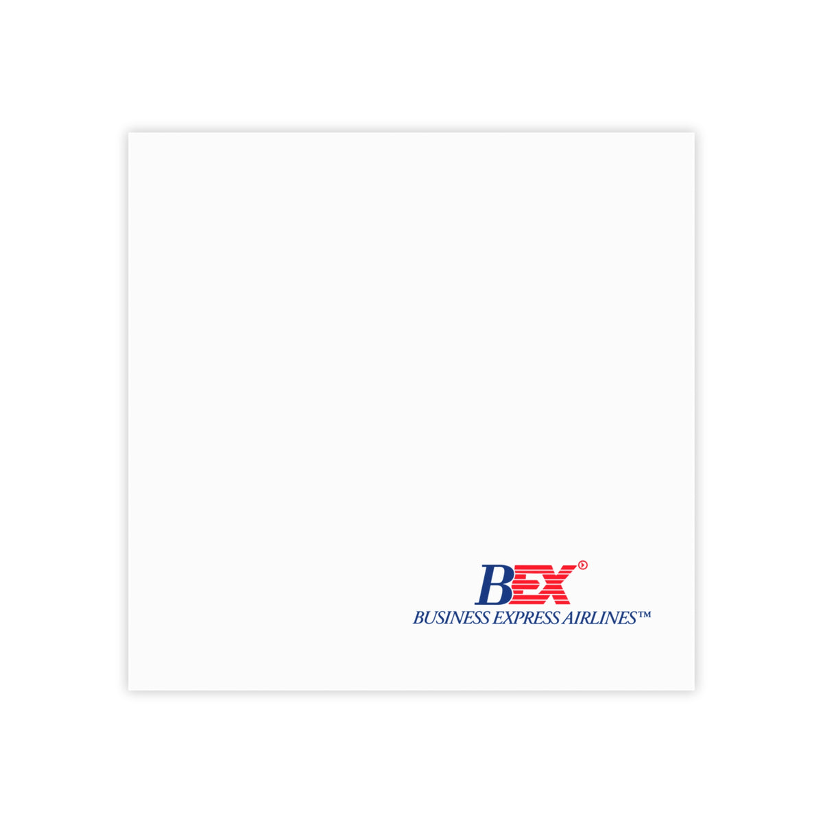 Business Express Airlines Sticky Post-it Note Pad