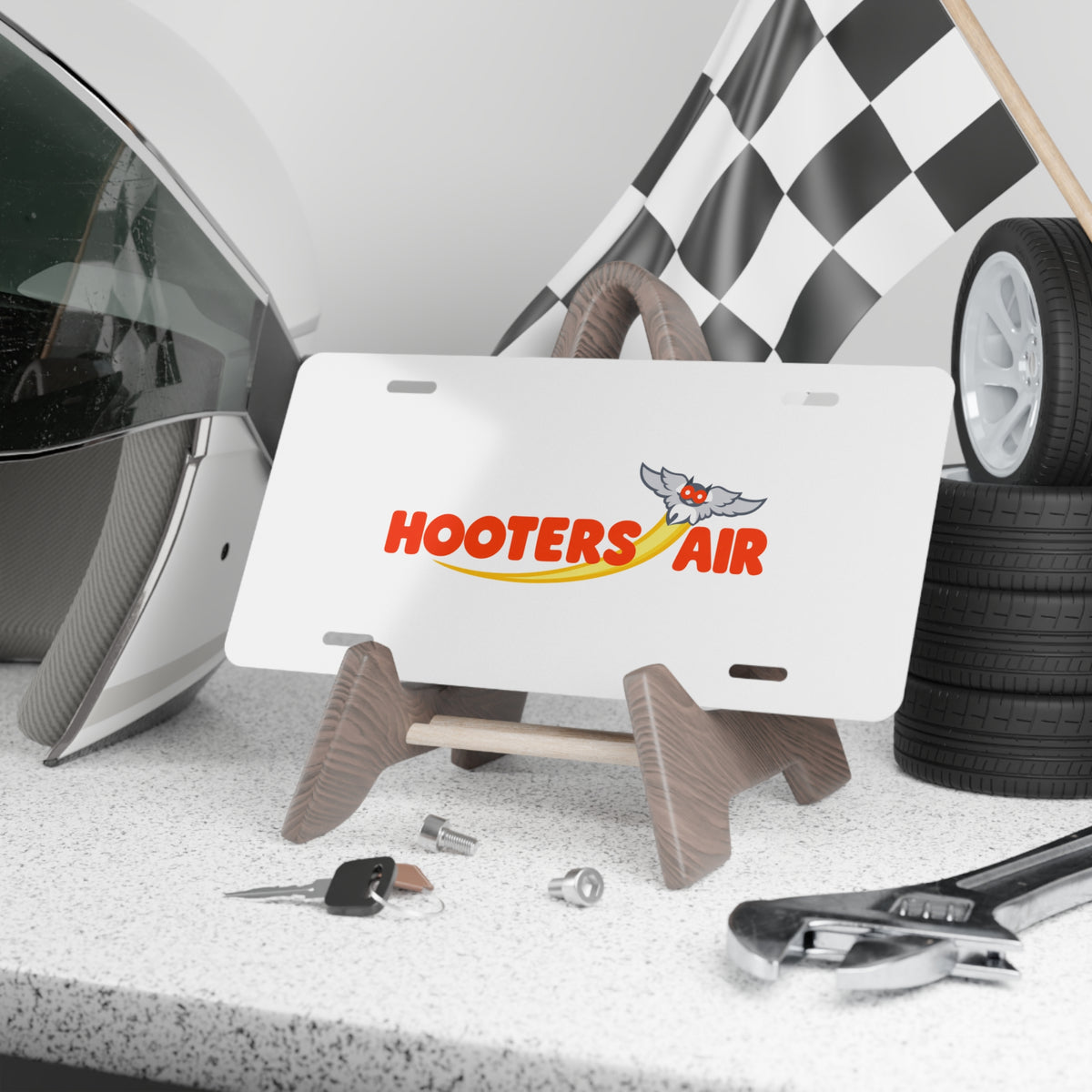 Hooters Air Vanity License Plate