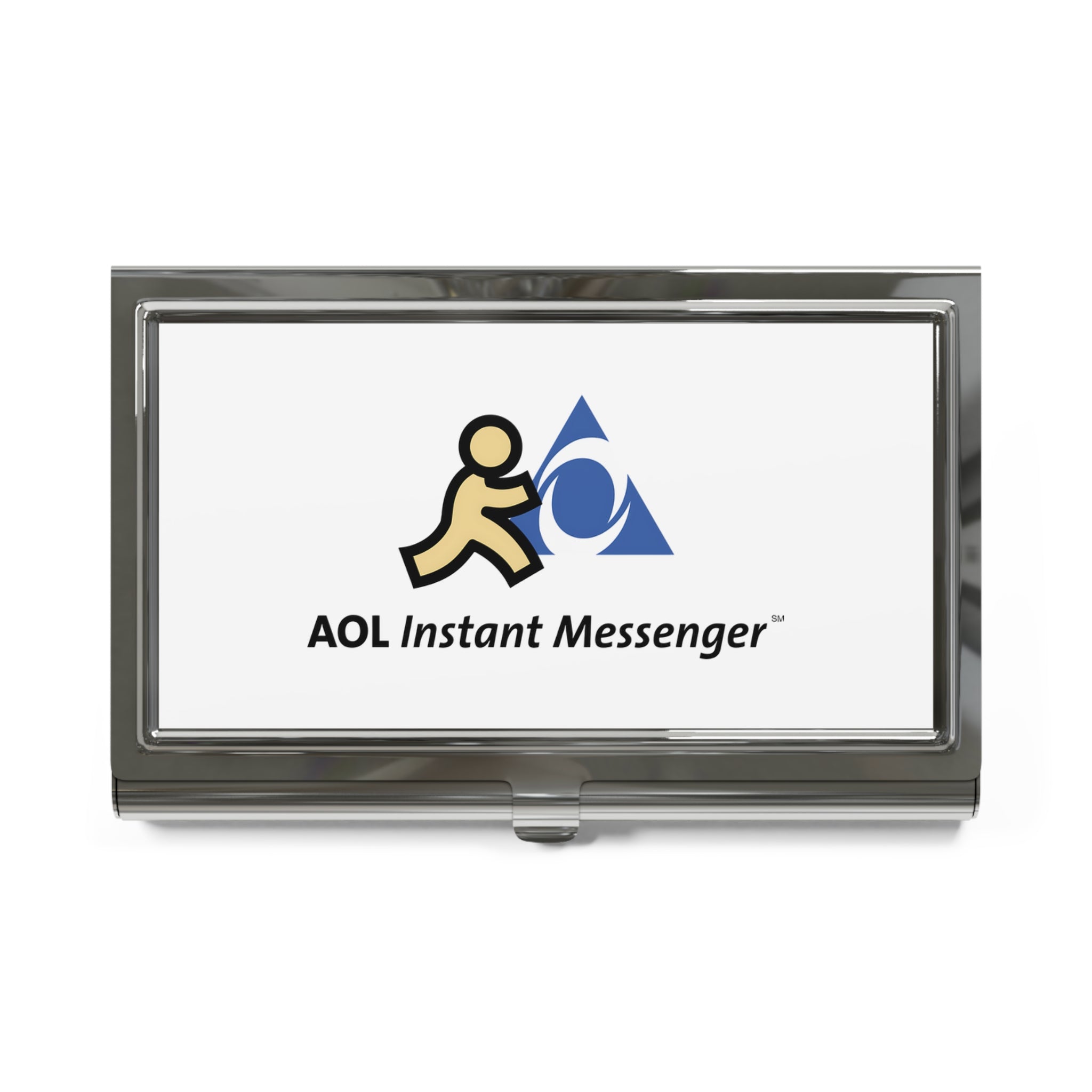 AOL Instant Messenger (AIM) Metal Business Card Holder