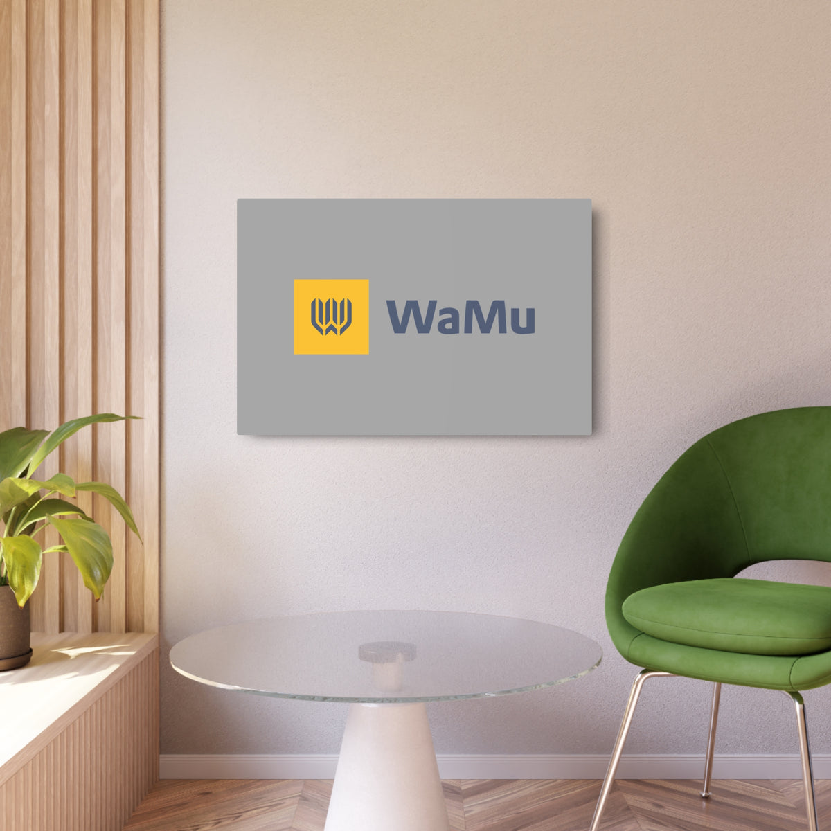 Washington Mutual (WaMu) Metal Sign