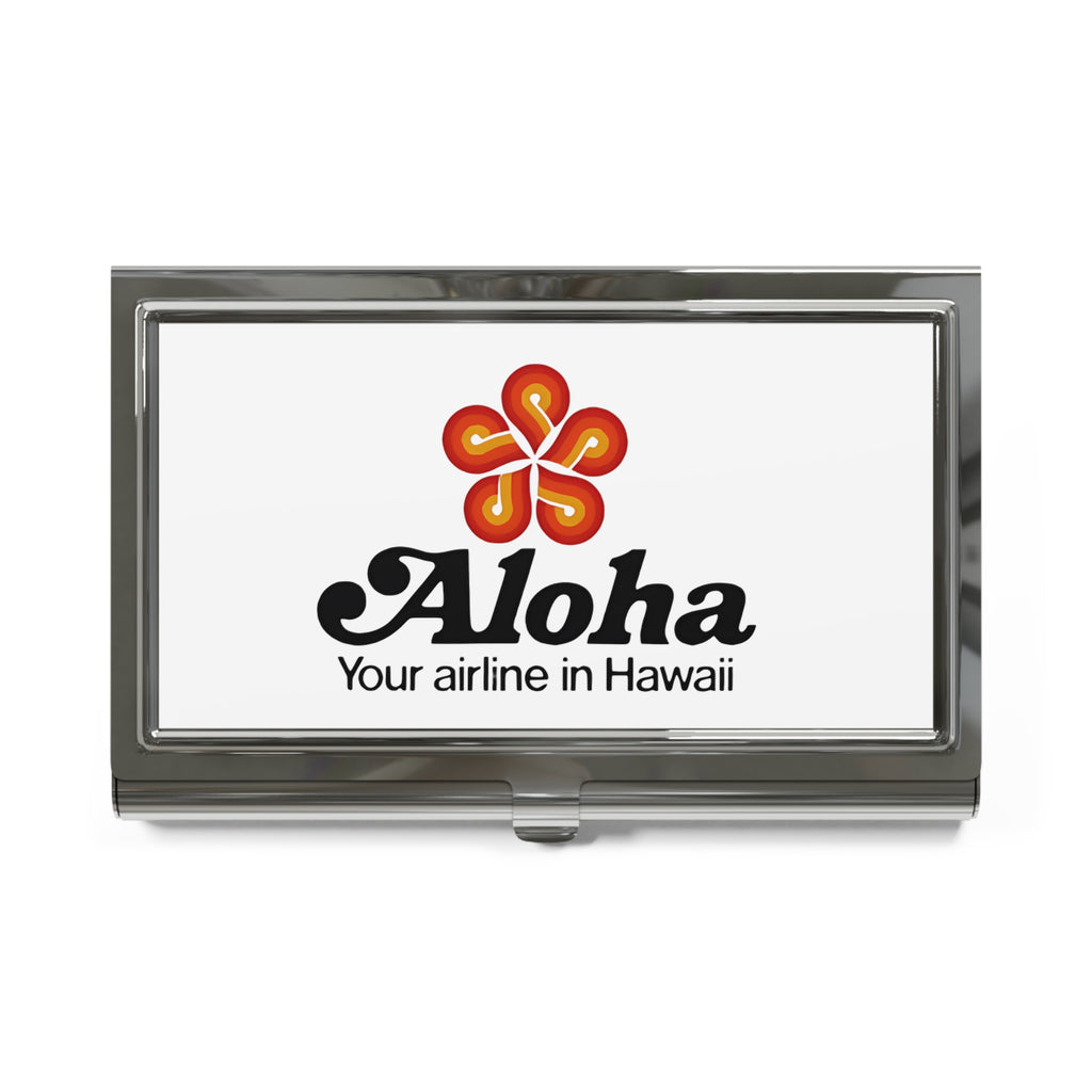 Aloha Airlines Metal Business Card Holder