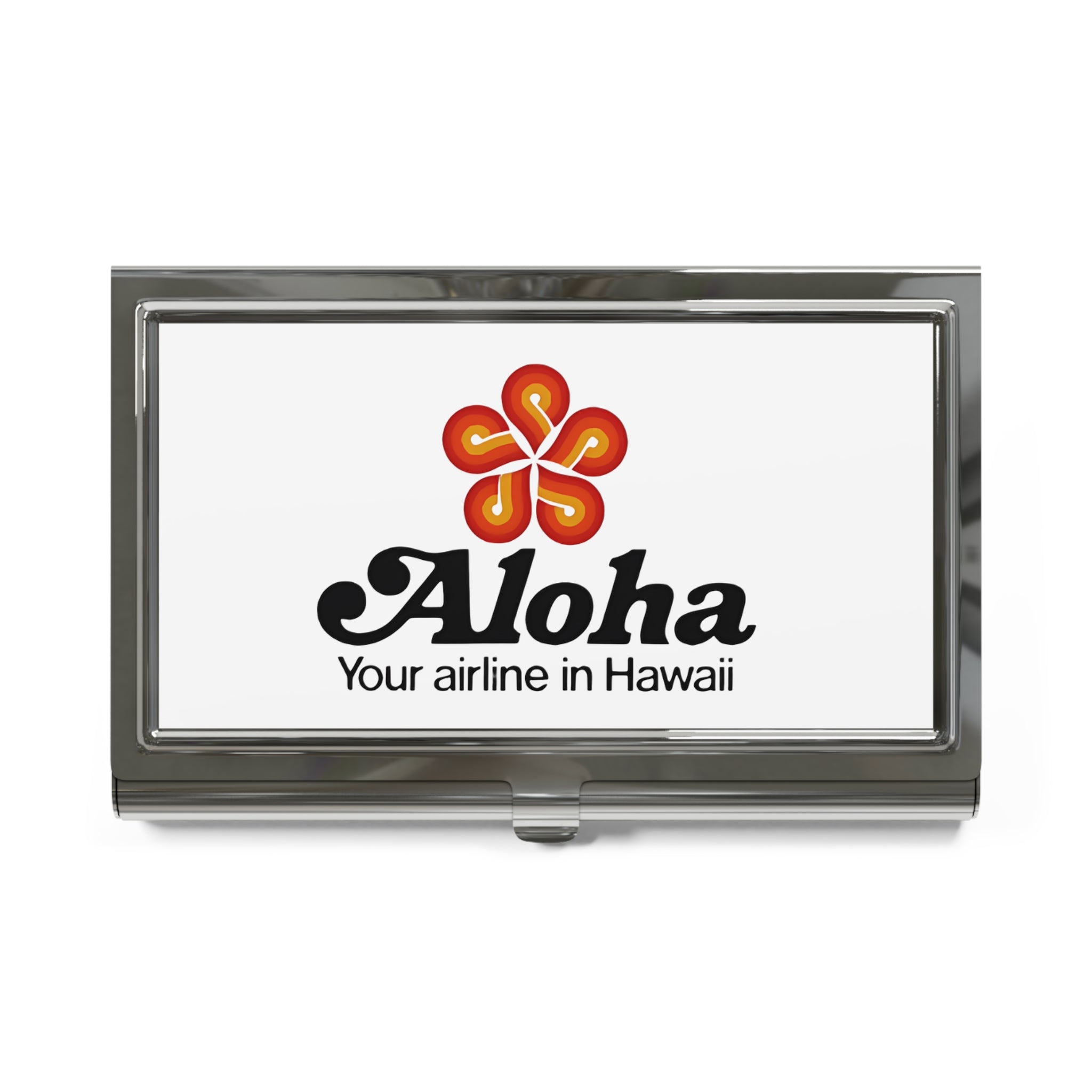Aloha Airlines Metal Business Card Holder