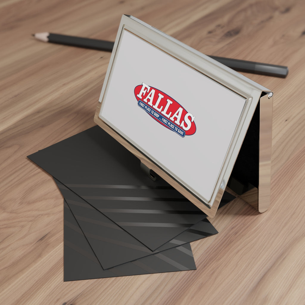 Fallas Discount Stores Metal Business Card Holder