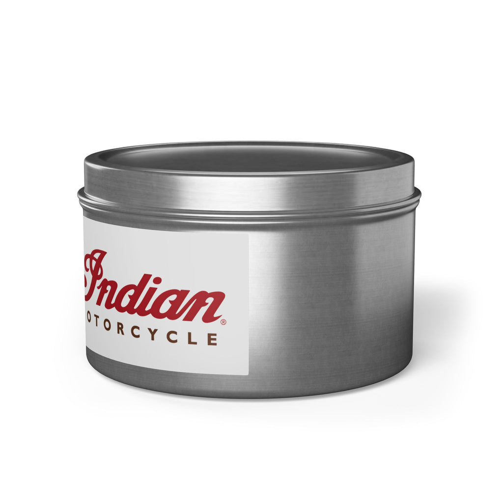 Indian Motorcycle Tin Candle