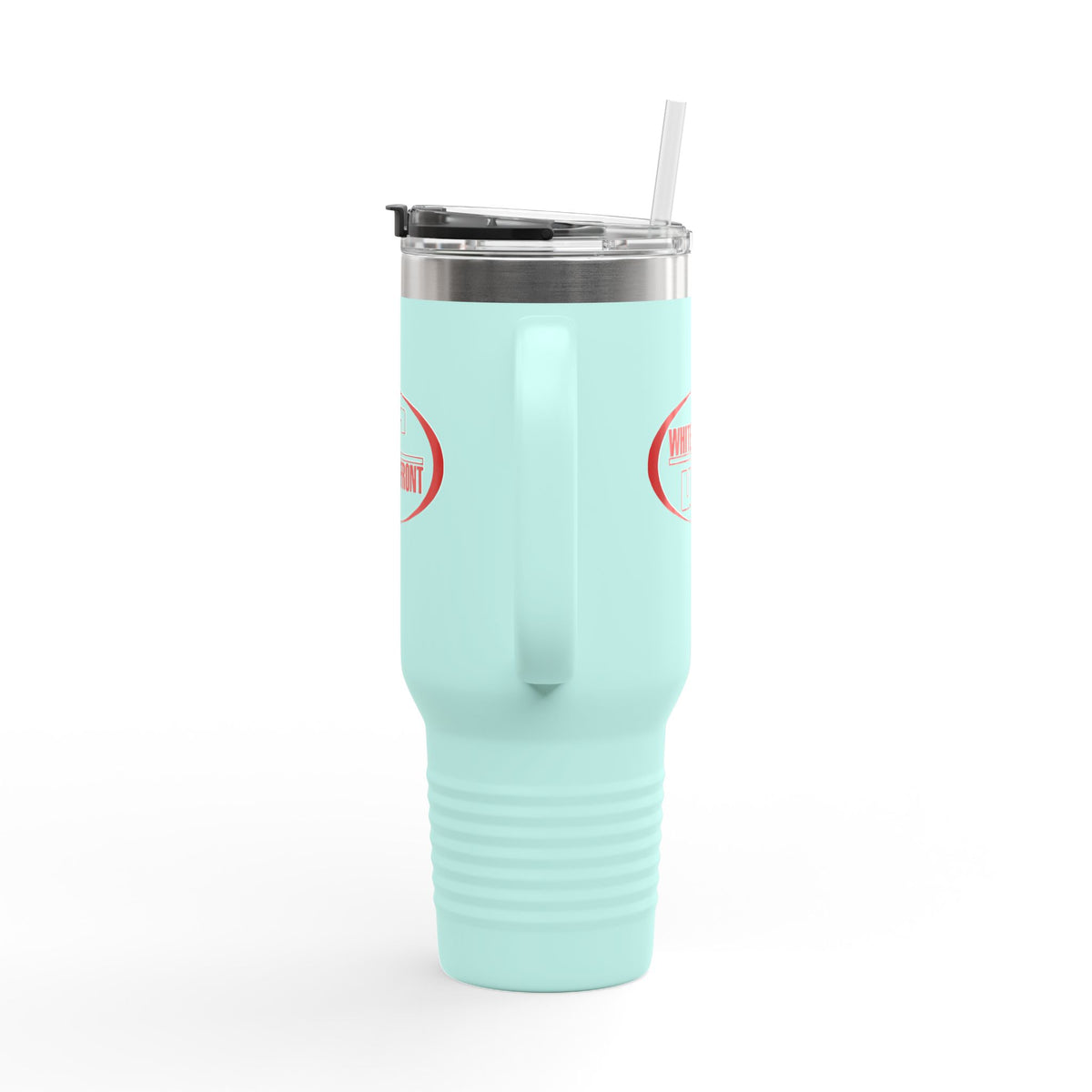 White Front 40oz Insulated Travel Mug Stainless Tumbler