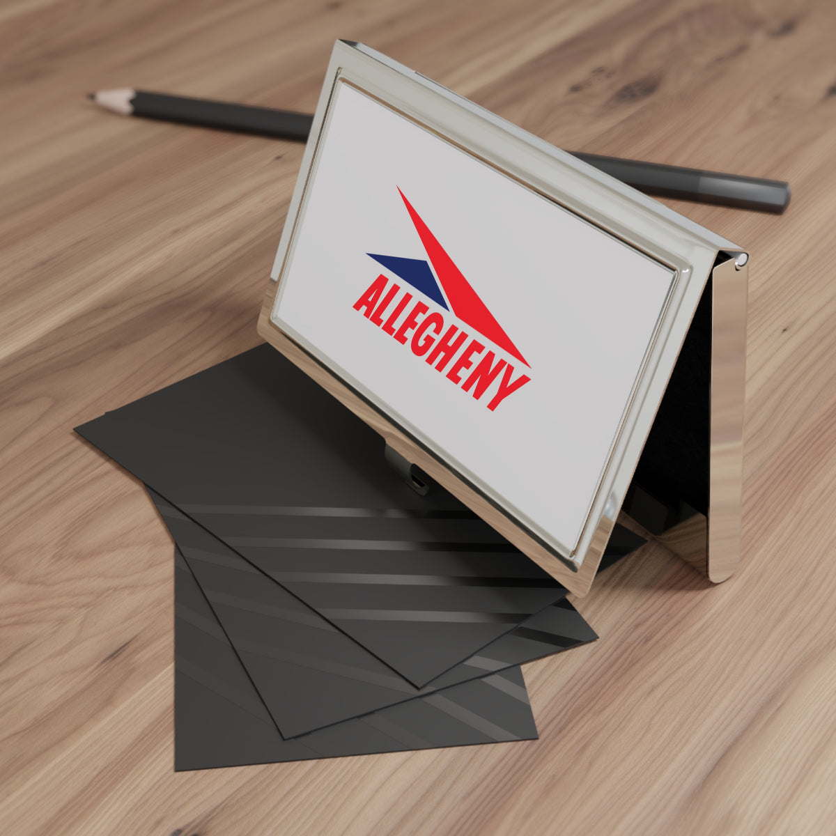 Allegheny Airlines Metal Business Card Holder