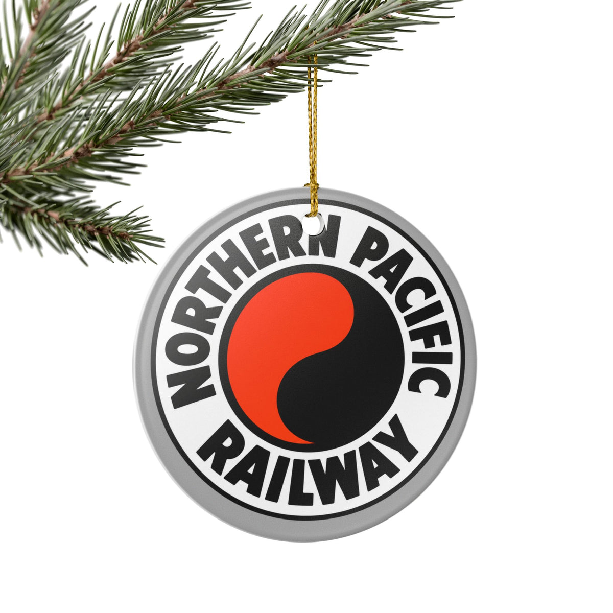 Northern Pacific Railway Ceramic Ornament