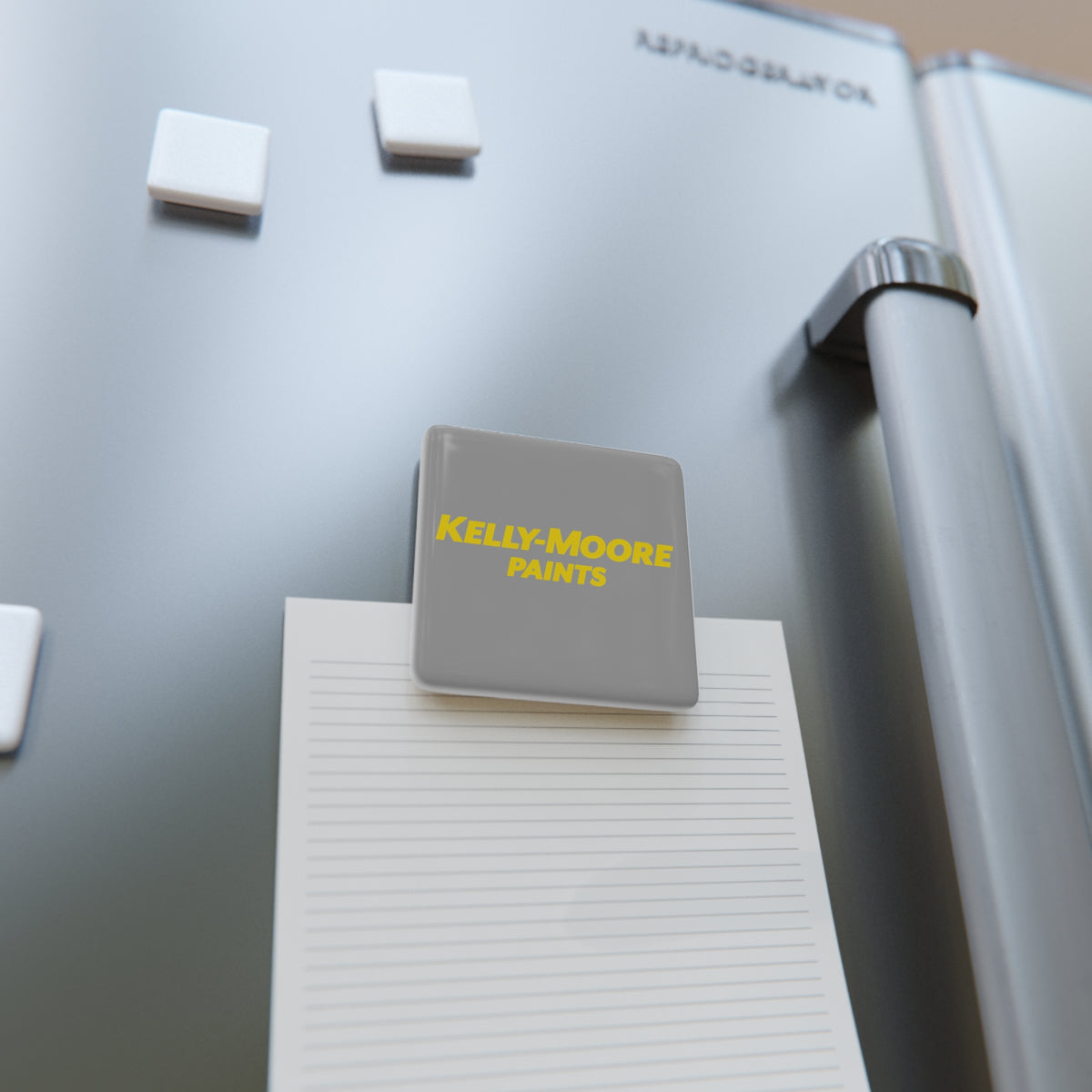 Kelly-Moore Paints Square Porcelain Fridge Magnet