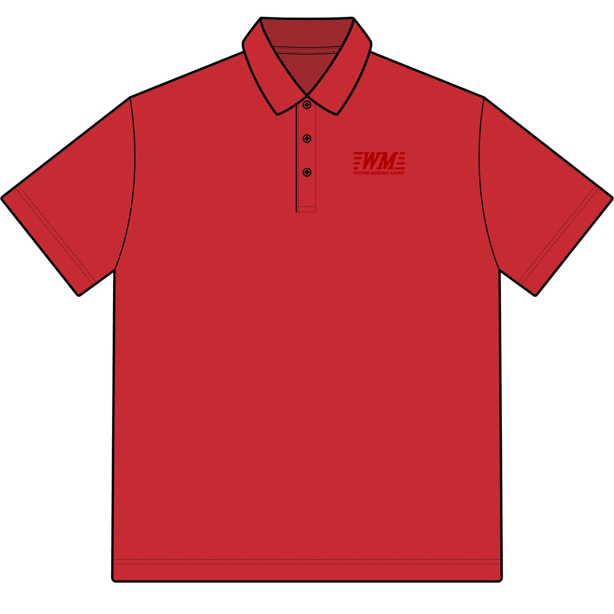 Western Maryland Railway Cotton Polo Shirt