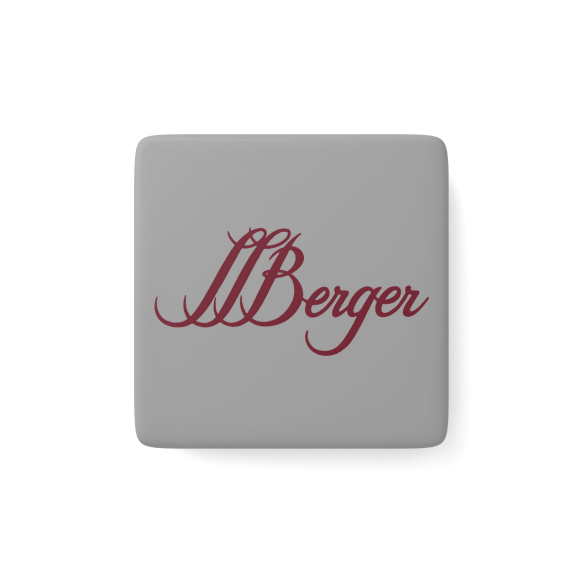 L. L. Berger Square Porcelain Fridge Magnet