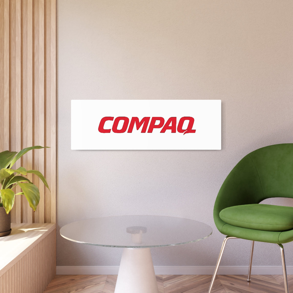 Compaq Metal Sign