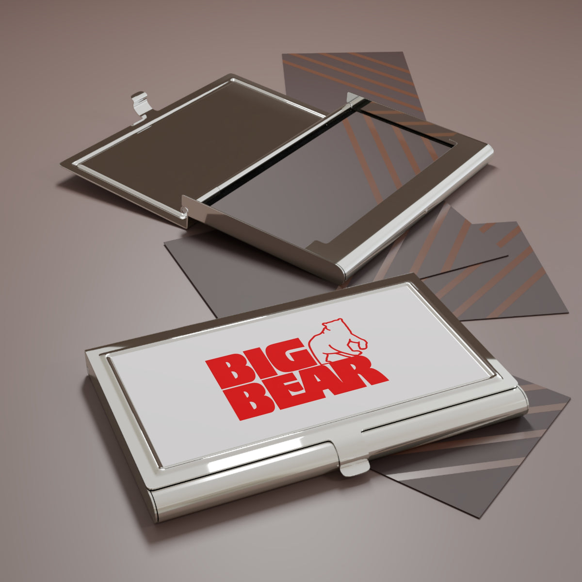 Big Bear Stores Metal Business Card Holder