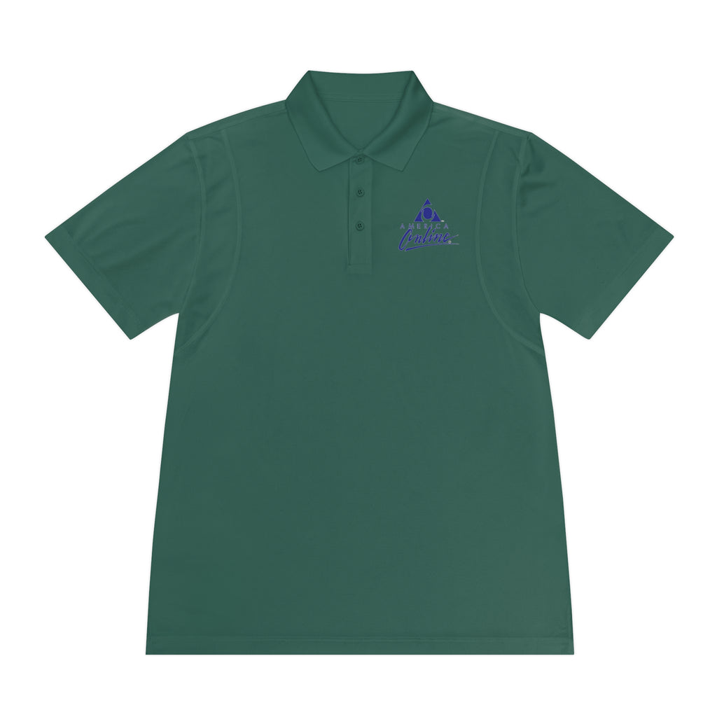 America Online (AOL) Men's Sport Polo Shirt