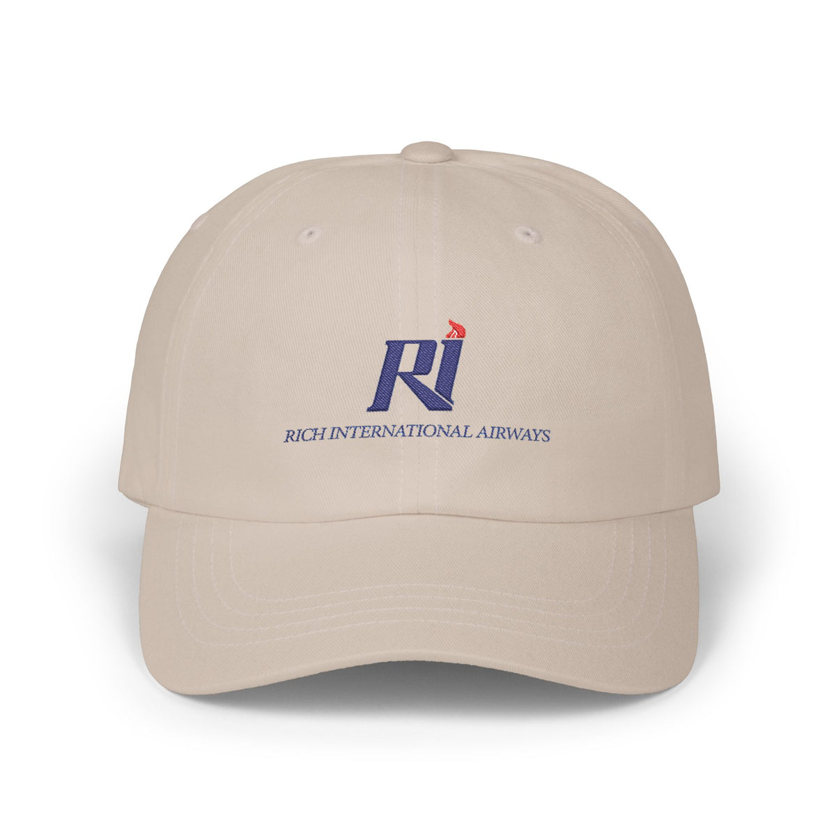 Rich International Airways Embroidered Dad Cap Hat