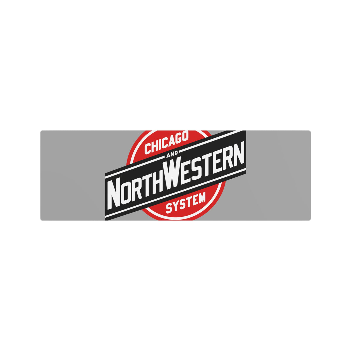 Chicago and North Western Railway Metal Sign