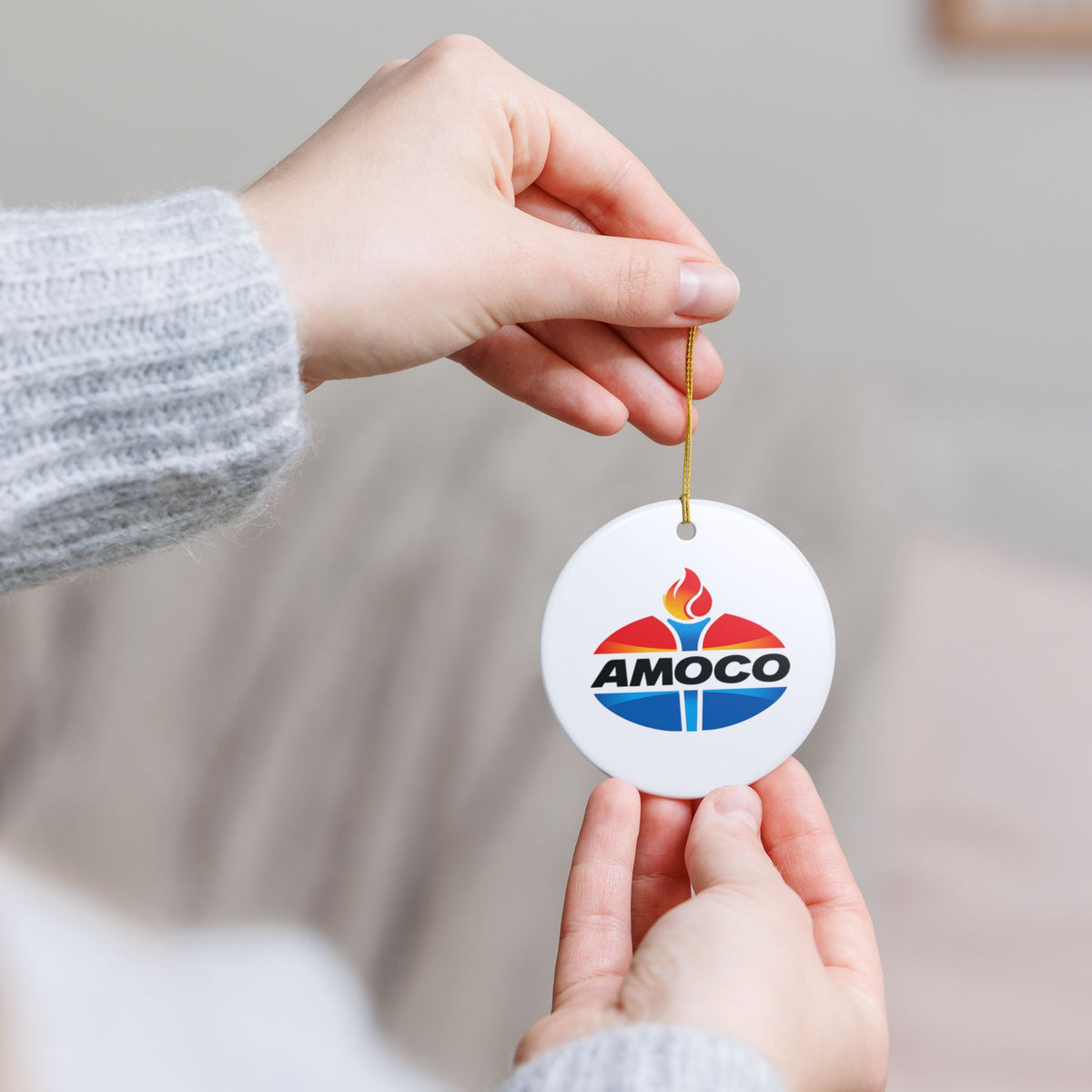 Amoco Ceramic Ornament