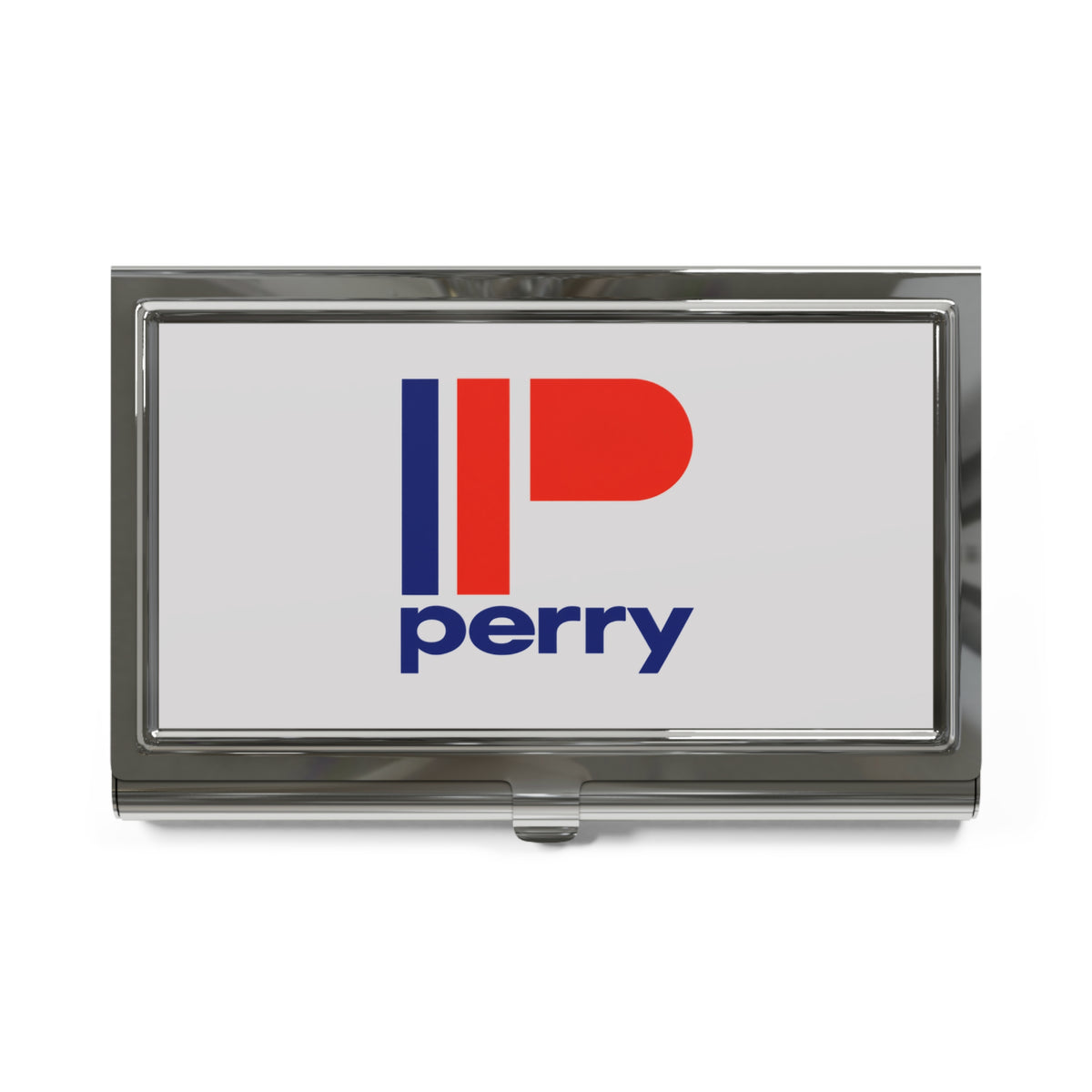 Perry Drug Stores Metal Business Card Holder