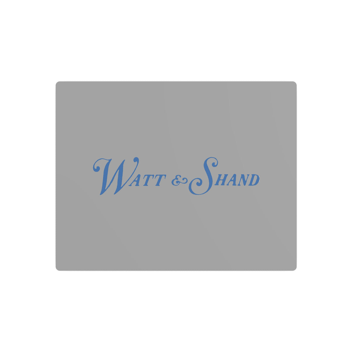 Watt & Shand Metal Sign