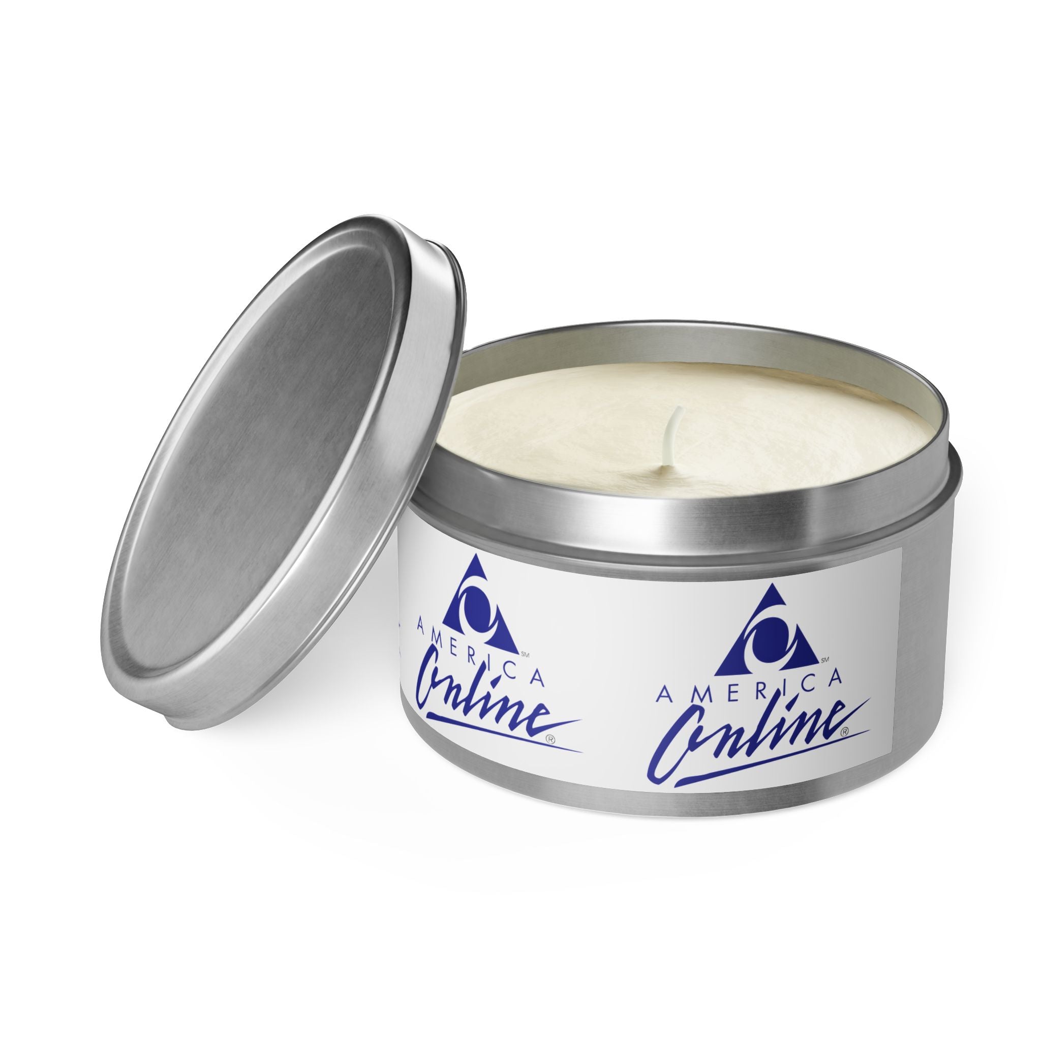 America Online (AOL) Tin Candle