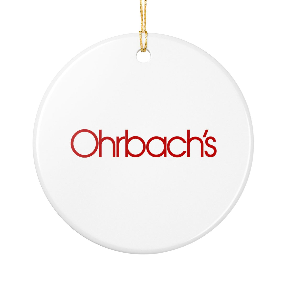 Ohrbach's Ceramic Ornament