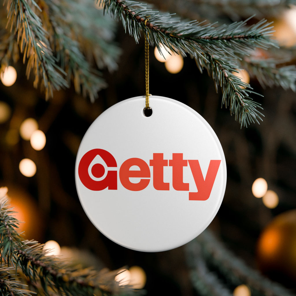 Getty Oil Ceramic Ornament