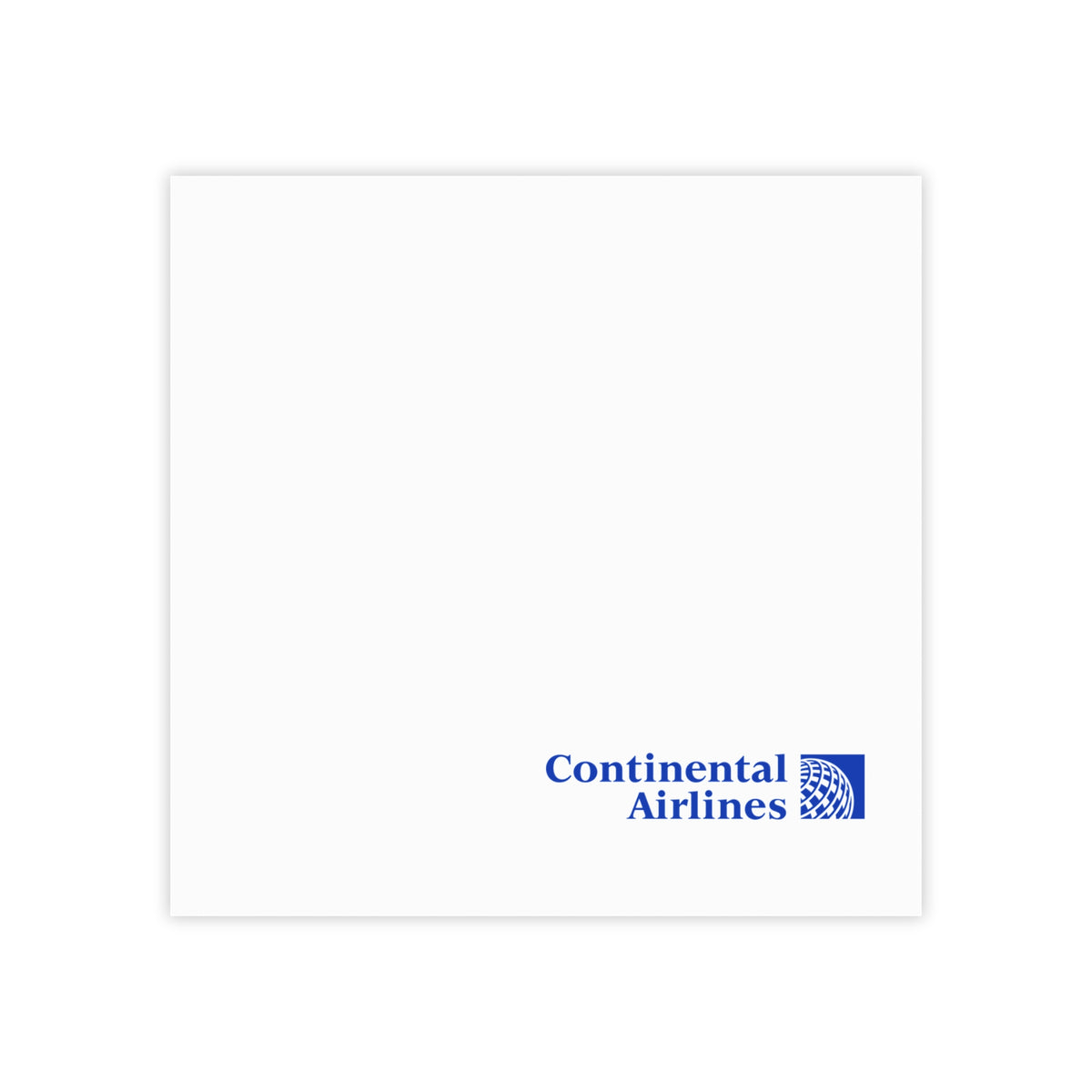 Continental Airlines Sticky Post-it Note Pad