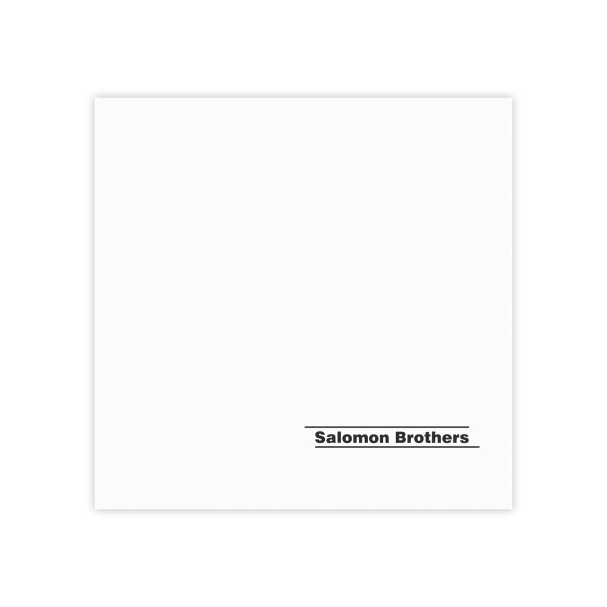 Salomon Brothers, Inc. Sticky Post-it Note Pad